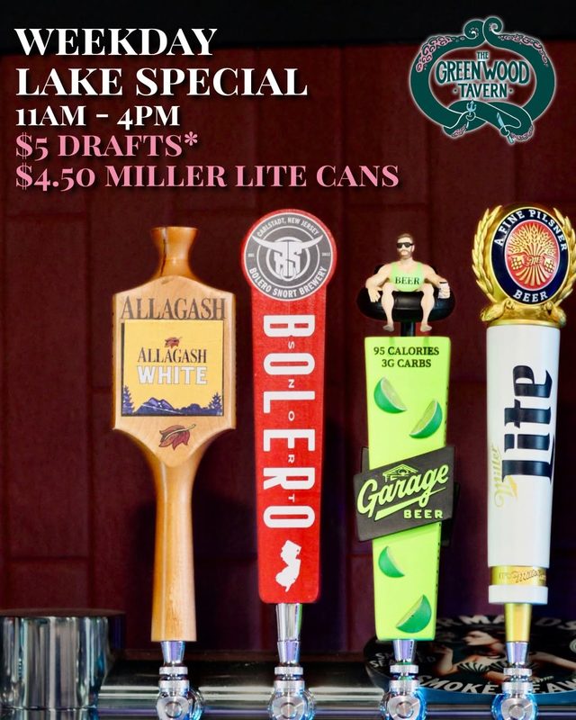 $5 Drafts & $4.50 Miller Lite Cans